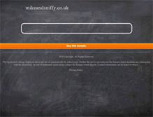 Tablet Screenshot of mikeandsniffy.co.uk